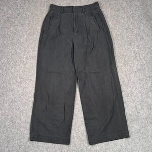 Everlane Black Buttersmooth Tencel Draper Pleated Wide Leg Pants Women's Size 6S